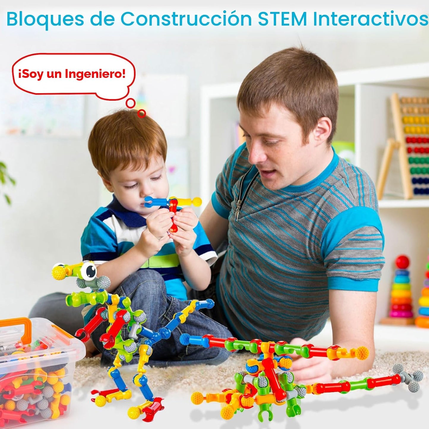 Juguetes de construcción STEM para niños de 3, 4, 5, 6, 7, 8+ años,...