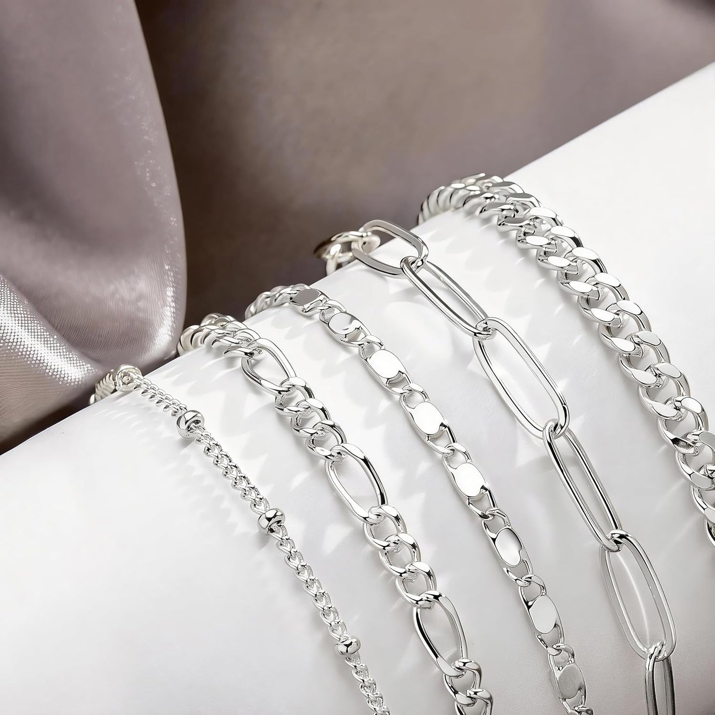 Gokeey Juego de pulseras de oro para mujer, no se deslustran, moder...