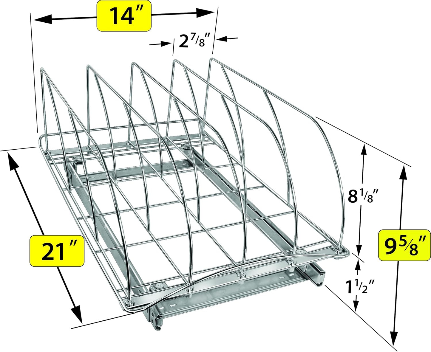 Lynk Professional® - Organizador de tabla de cortar, bandeja de gal...