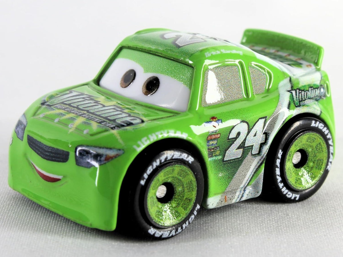 Disney Cars Mini Racers Paquete de 3: Rayo McQueen, Vitoline #24 Br...