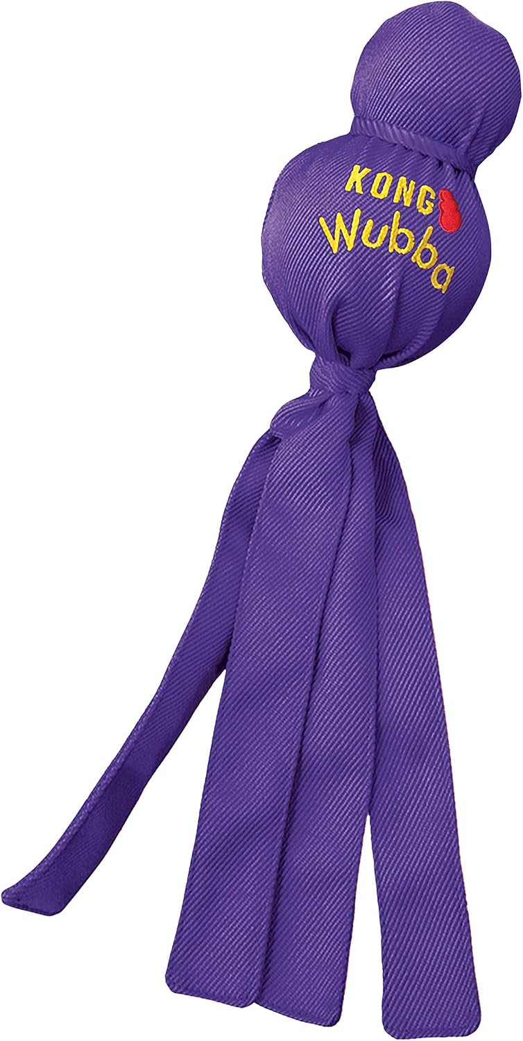 KONG Wubba - Juguete para perros para tirón de guerra y busca - Sum...