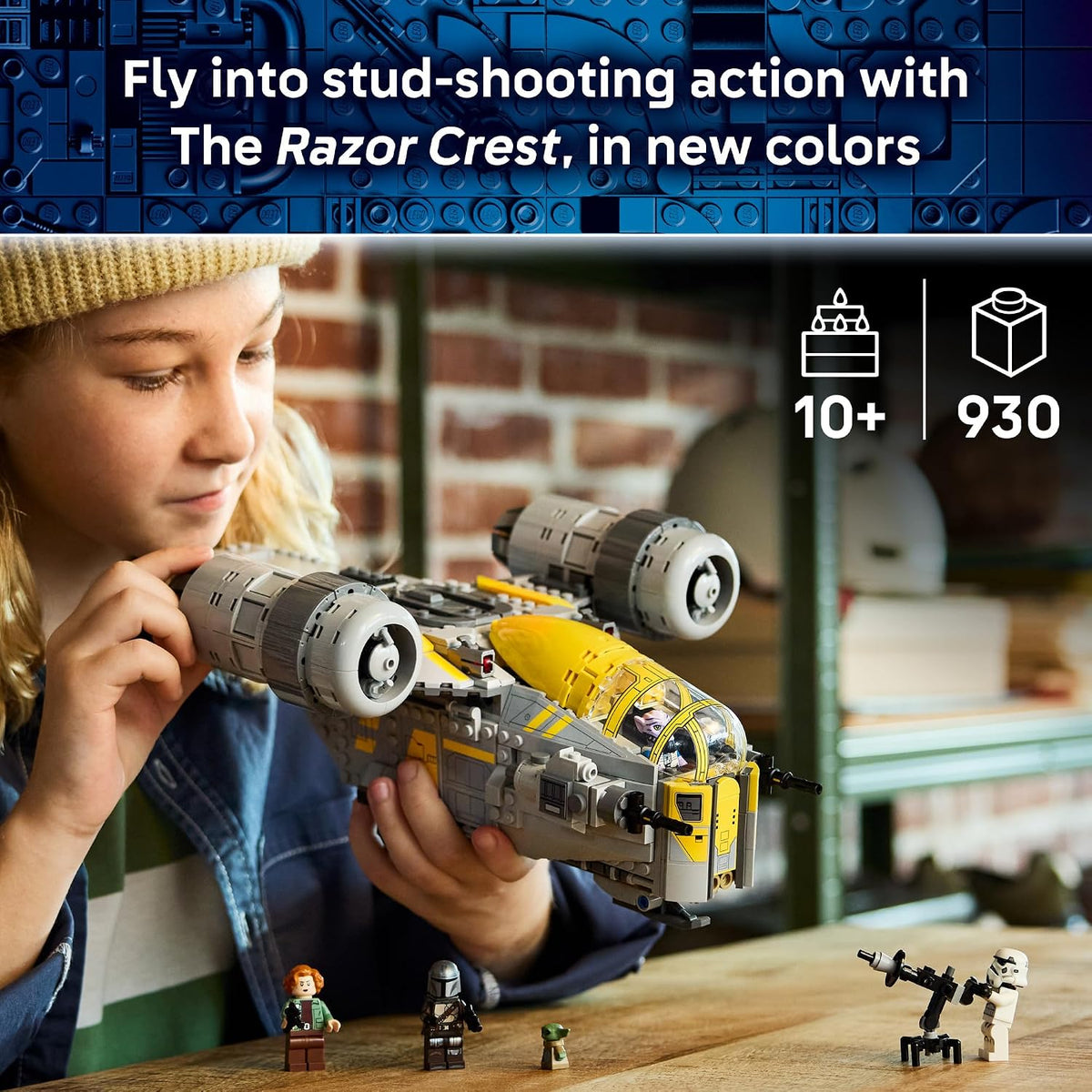 LEGO Star Wars: The Mandalorian y Grogu The Razor Crest Juguete de...