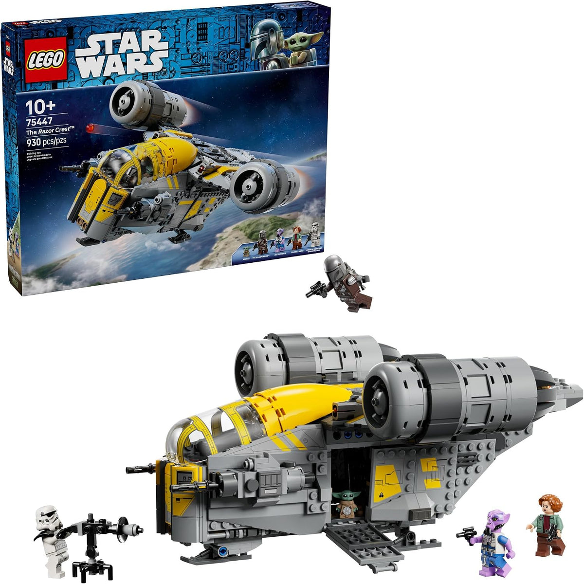 LEGO Star Wars: The Mandalorian y Grogu The Razor Crest Juguete de...