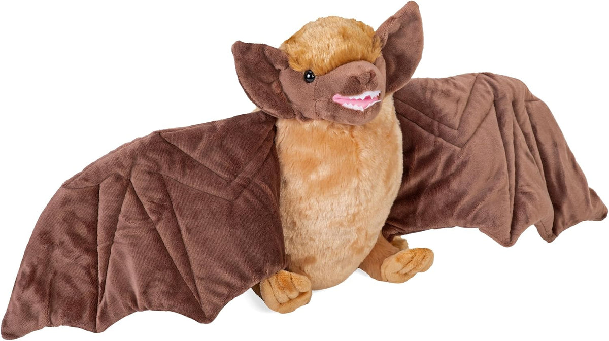 Wild Republic Peluche de murciélago marrón, juguete de peluche, reg...