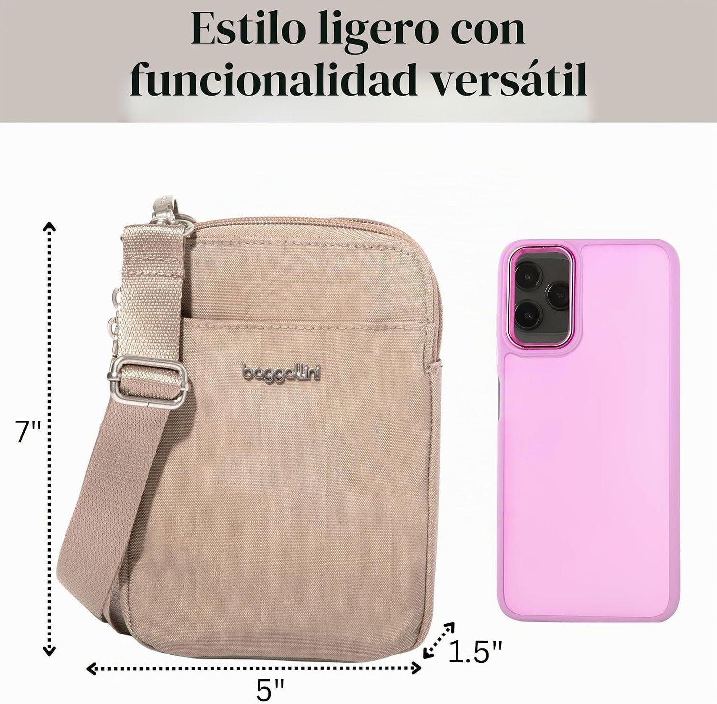 Baggallini Take Two Rfid Crossbody moderno para mujer