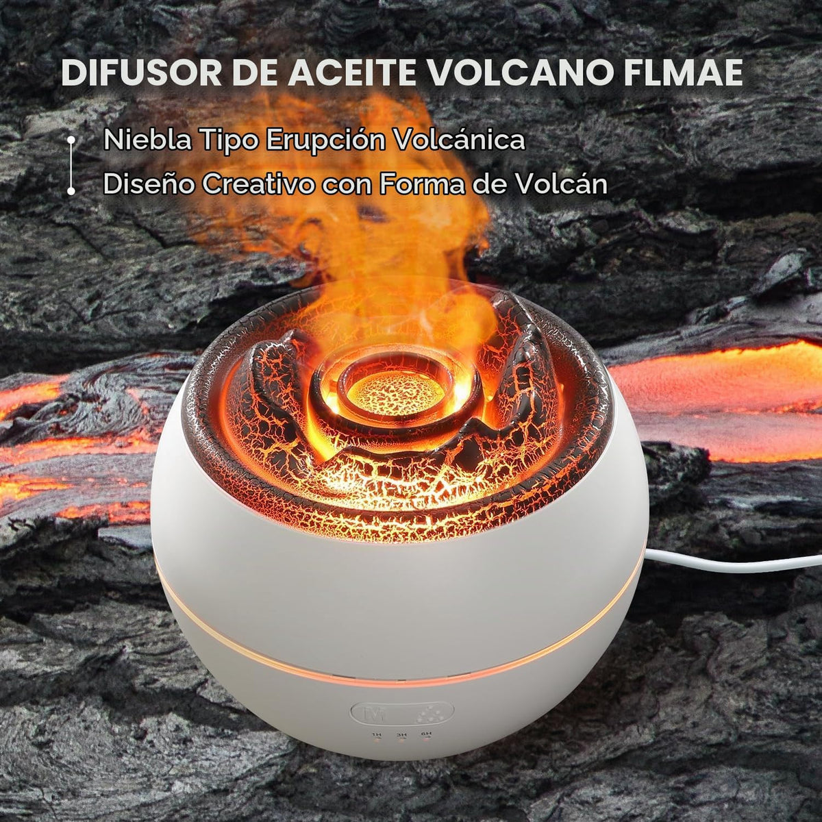 YALEDI Difusor de Aceite Esencial, Difusor de Aromaterapia de Llama...