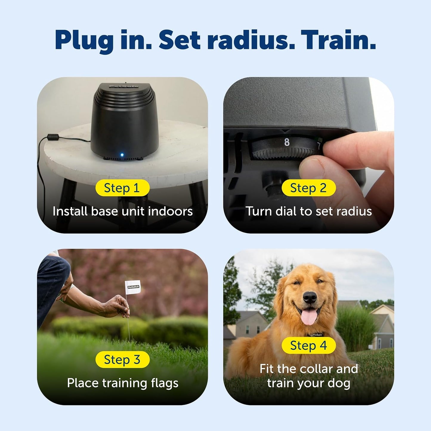 PetSafe Stay + Play Valla inalámbrica, cubre hasta 3\/4 de acre, pa...
