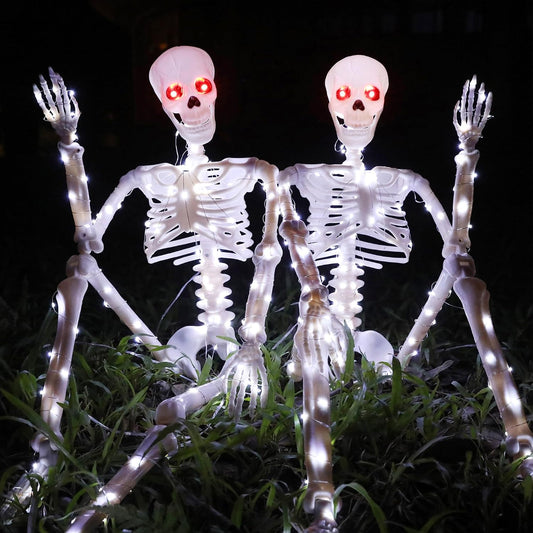 Starweeks Juego de esqueletos de decoración de Halloween para exter...