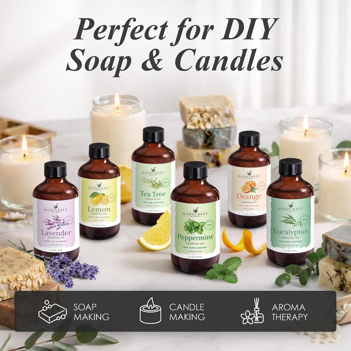 Handcraft Blends Aceite esencial de eucalipto \u2013 Extra grande,...