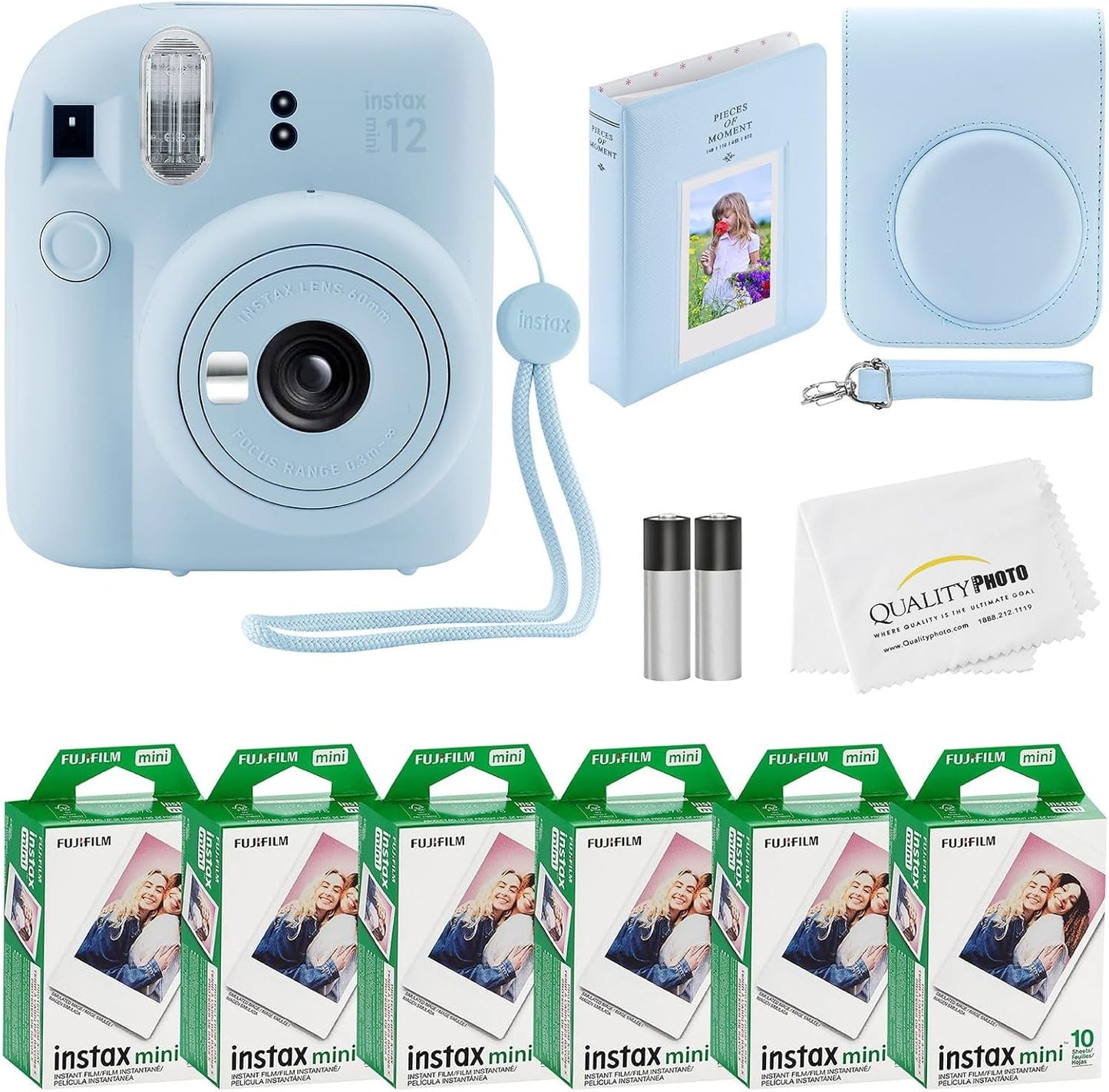 Fujifilm Cámara instantánea Instax Mini 12 + 60 impresiones fotográ...