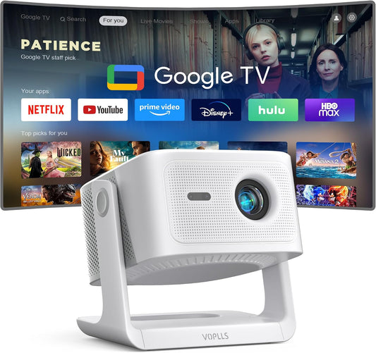 【Google TV con licencia oficial】Proyector inteligente 4K con WiFi y...
