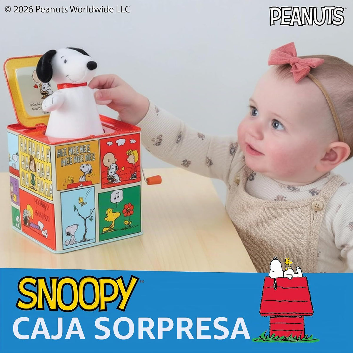 Kids Preferred Peanuts Jack in the Box with Snoopy - Juguete musica...