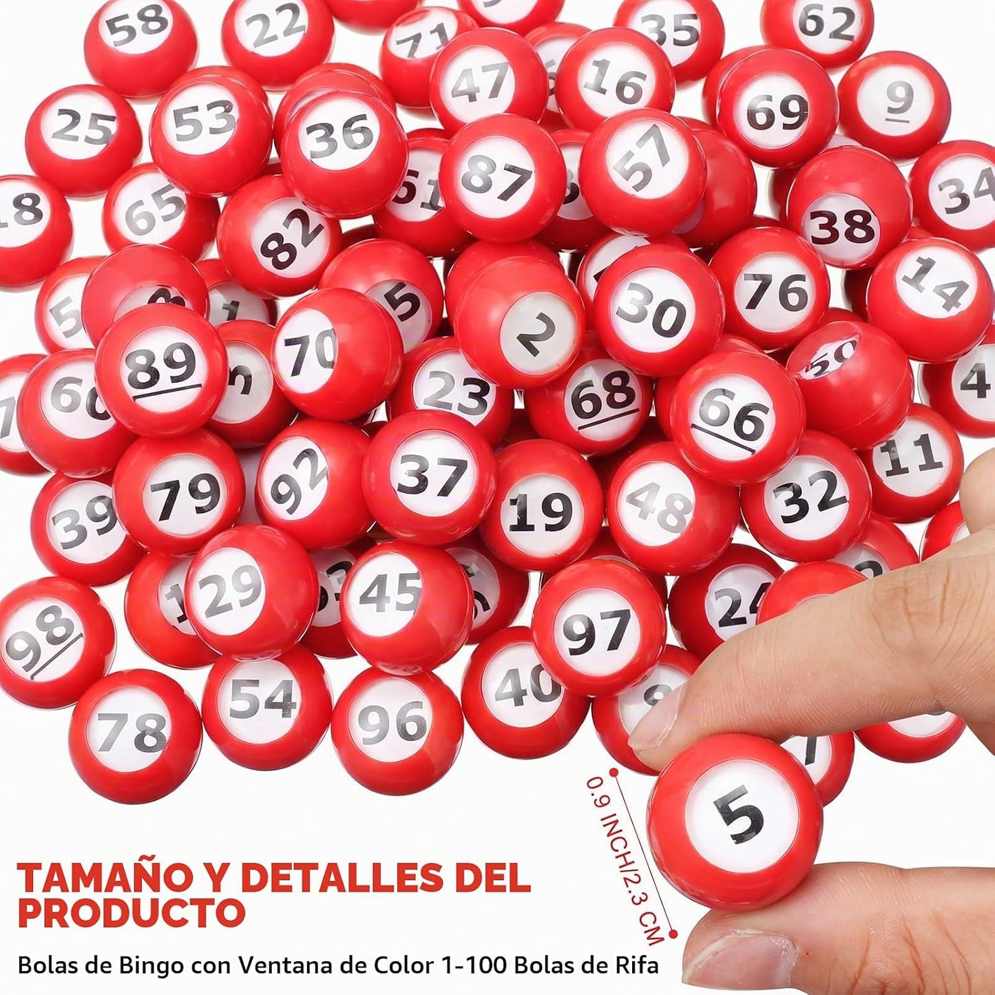 Poen El juego de bingo de lotería de 121 piezas de números 1-120 in...