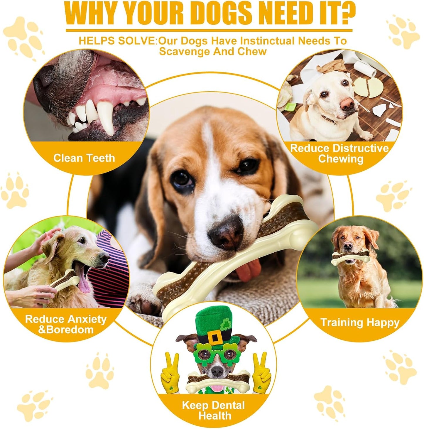 Sosation 10 juguetes masticables para perros para masticadores agre...