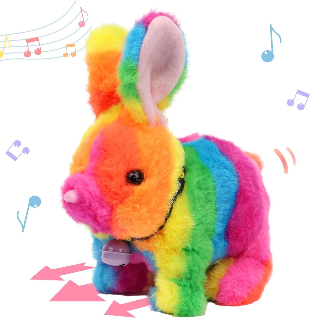 Hopearl - Conejo saltarín con campana, interactivo, mascota electró...