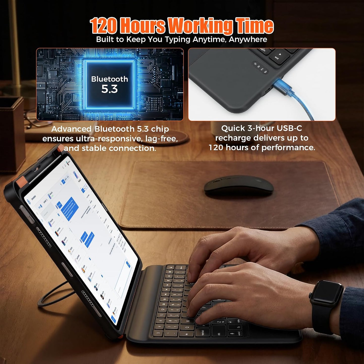 mobee Funda de teclado para iPad de 10ª generación 2022 (10.9 pulga...