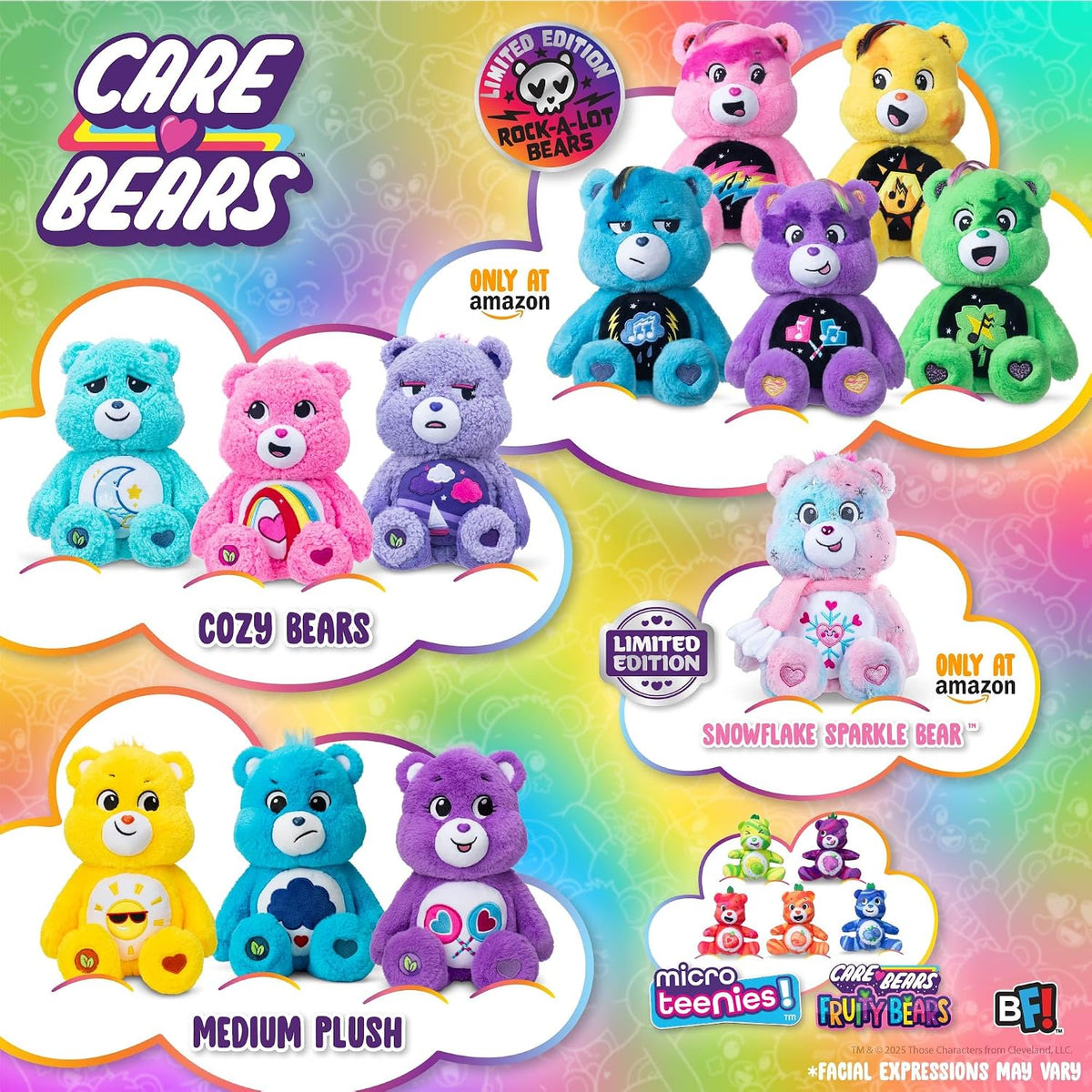 Care Bears 14" - Peluche de tamaño mediano - Oso Gruñón Acogedor