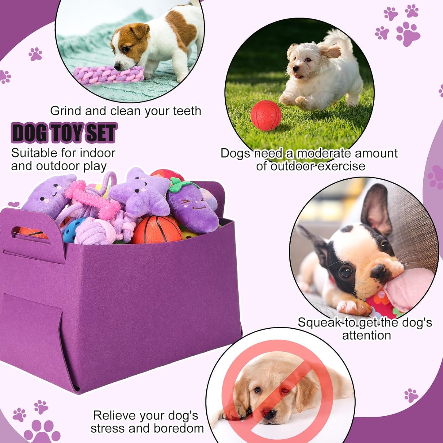 Abbylike - Kit de inicio de 50 piezas para cachorros para perros pe...