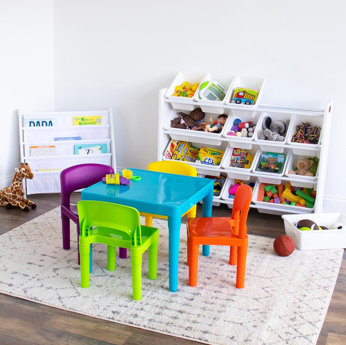Humble Crew Juego de mesa y silla para niños, interior y exterior,...
