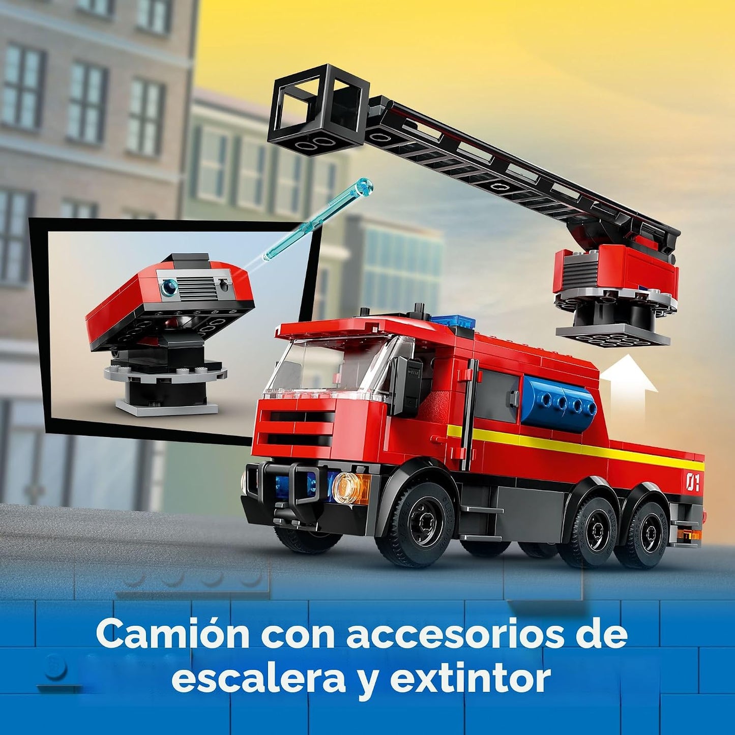 LEGO City Estación de bomberos con camión de bomberos de juguete \u...