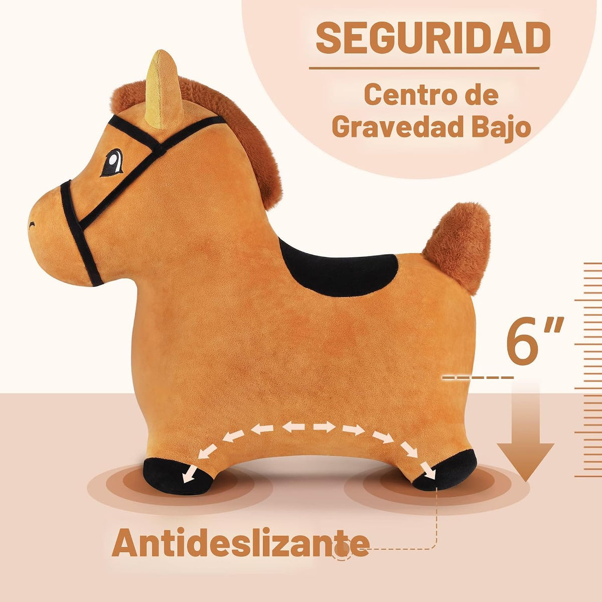 Hopping Horse, iPlay, iLearn caballo saltarín, inflable, juguetes d...