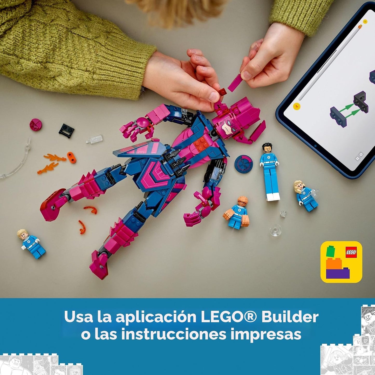LEGO Marvel Los 4 Fantásticos contra Galactus Figura de construcció...