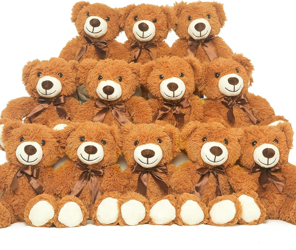Quaakssi Ositos de peluche a granel, 12 paquetes de osos de peluche...