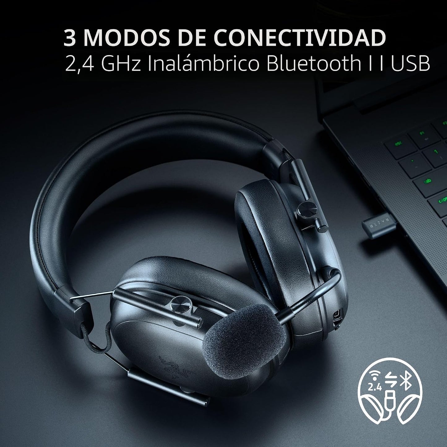 Razer BlackShark V3 X HyperSpeed Auriculares inalámbricos para jueg...