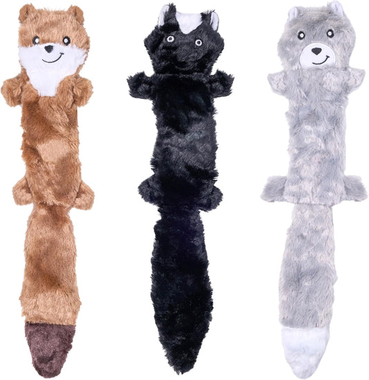 ZippyPaws Skinny Peltz - Paquete de juguetes para perros sin rellen...