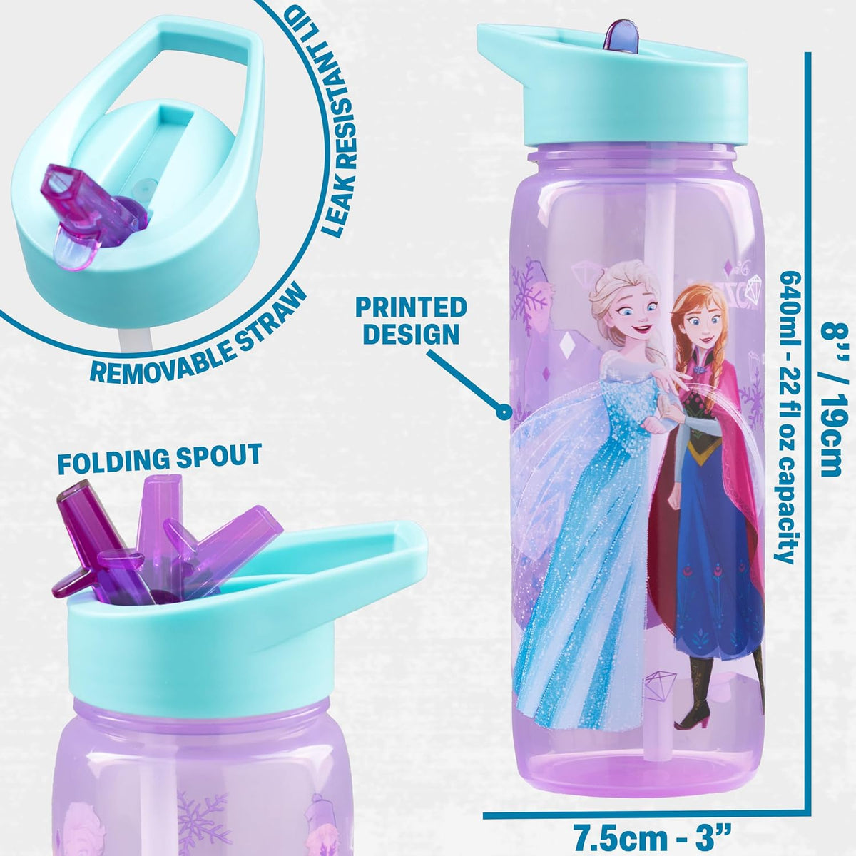 Get Trend Disney Frozen Girls Bolsa de almuerzo, caja Bento y botel...