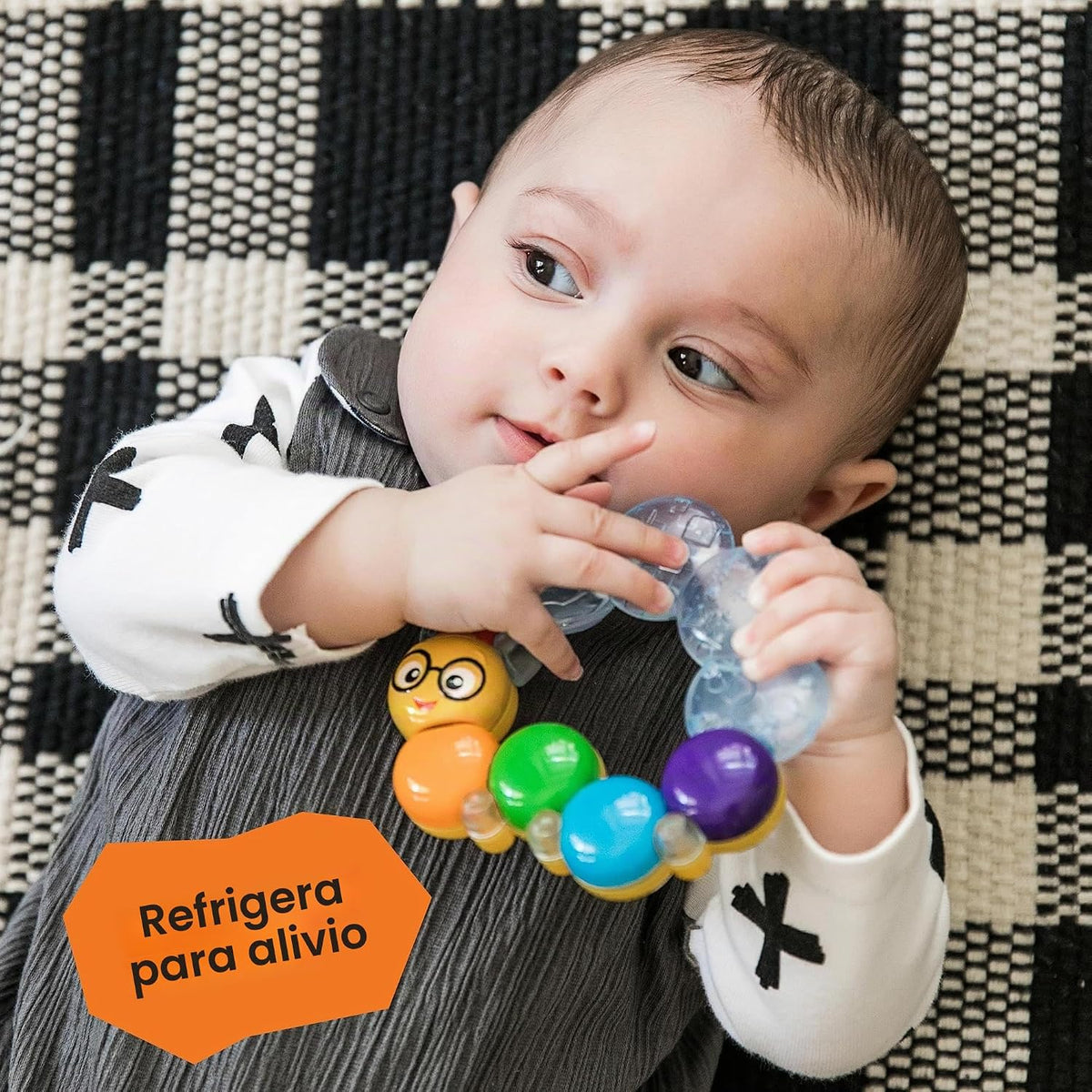 Baby Einstein Teether-Pillar Rattle and Chill - Juguete para dentic...