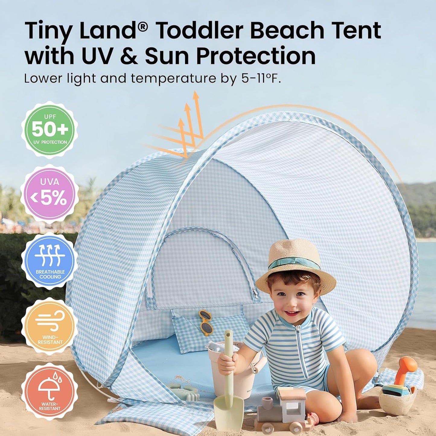 Tiny Land Tienda de campaña de playa para bebés \u2013 Tienda de ca...