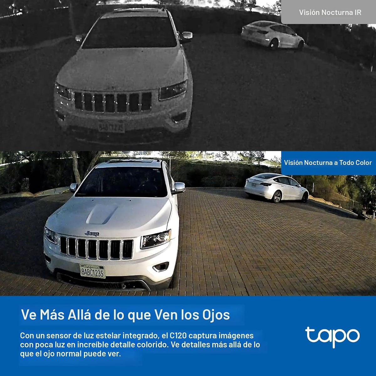 Tapo Cámara de seguridad con cable para interiores y exteriores 2K+...