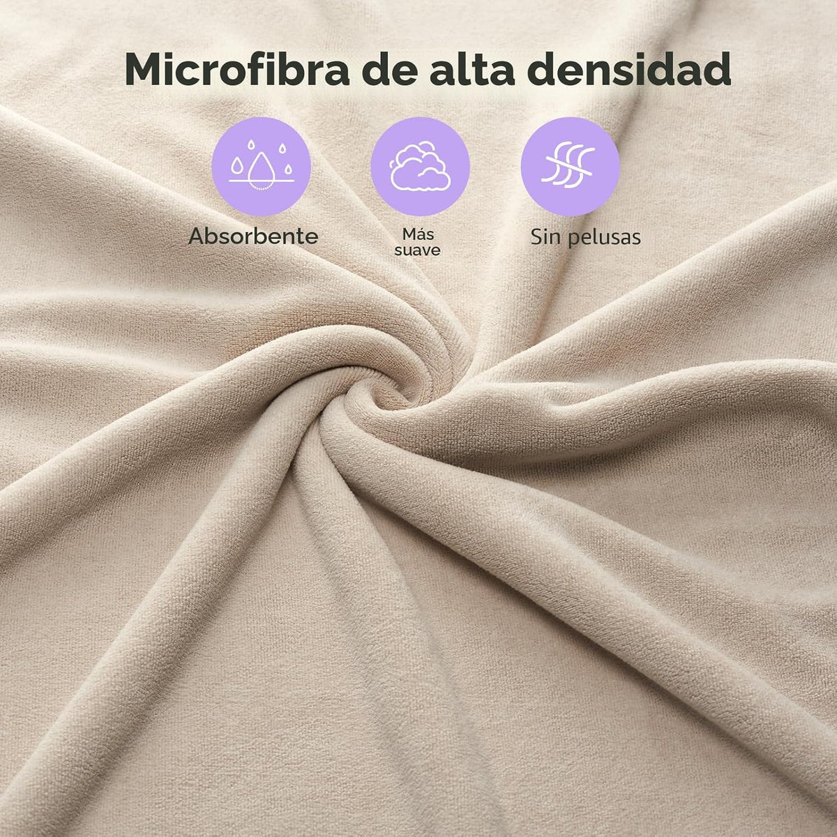 Umisleep Toalla para Cabello 100% Microfibra, 41" x 22" Toa...