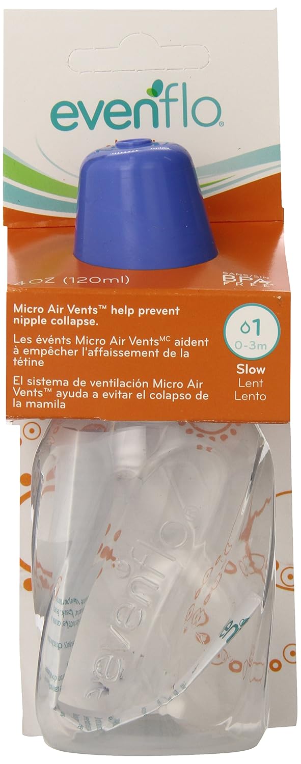 Evenflo Feeding Classic - Botellas de plástico transparente estánda...