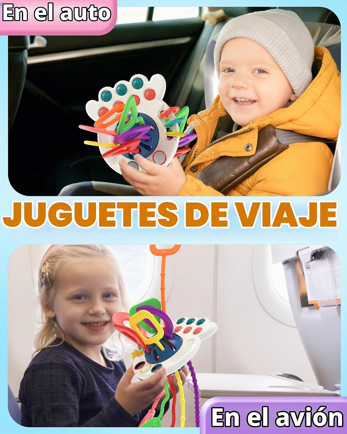Tonberless Juguetes Montessori sensoriales para bebés de 6-12-18 me...