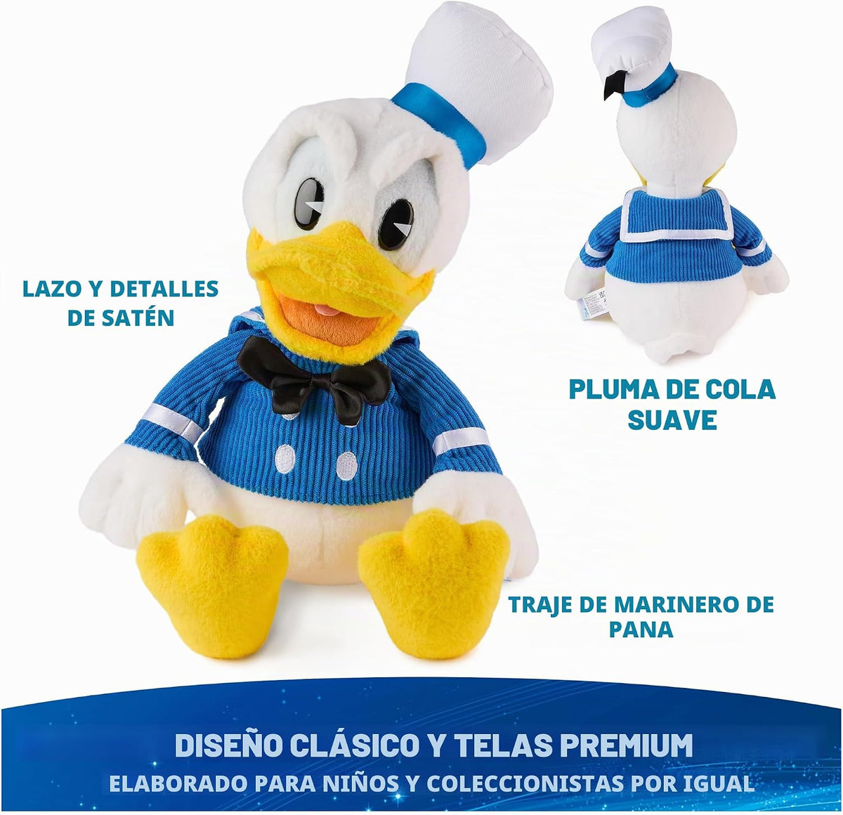 GUND Disney - Peluche oficial de Donald Duck de 14 pulgadas para ma...