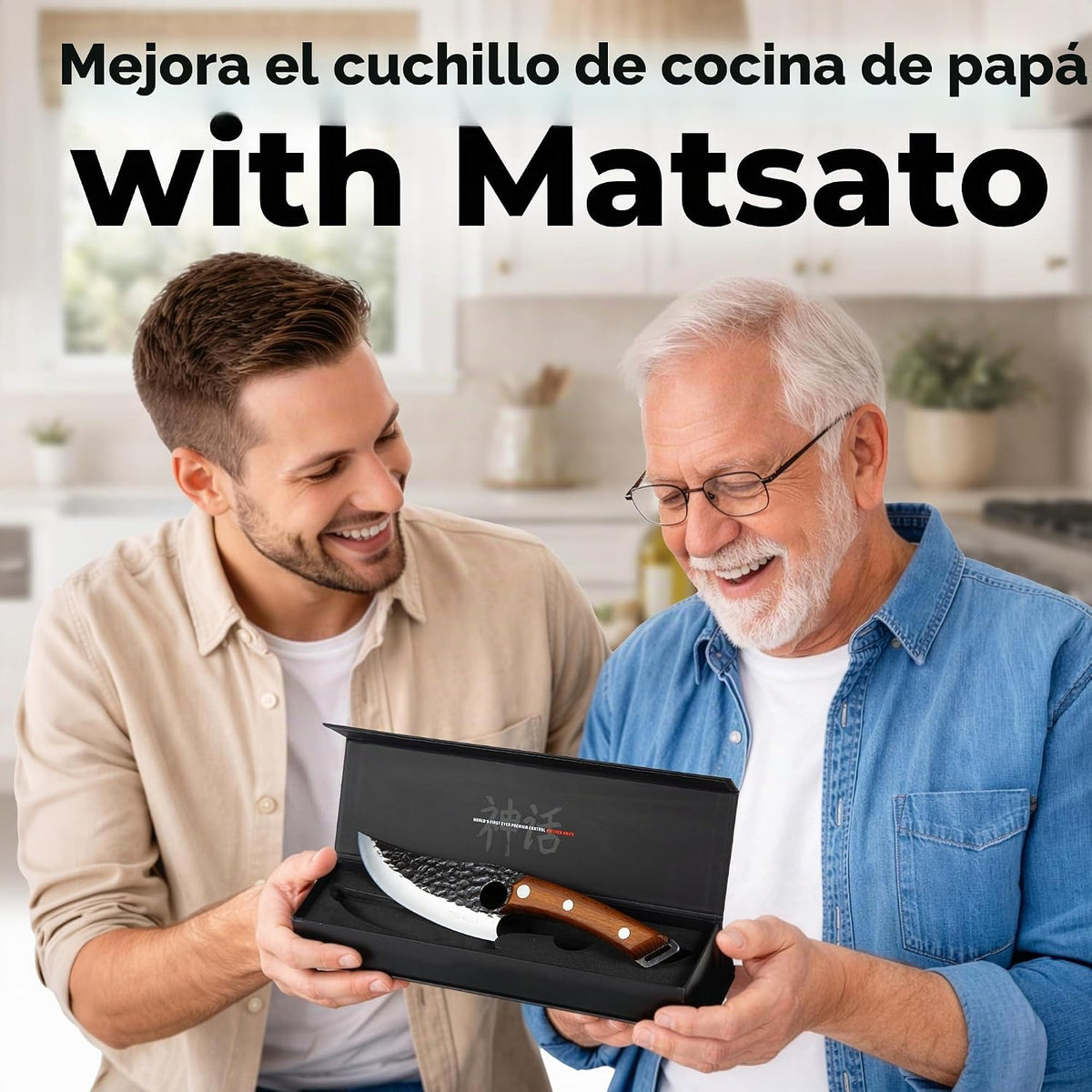 Cuchillo de chef Matsato: cuchillo de cocina perfecto para cocinar,...