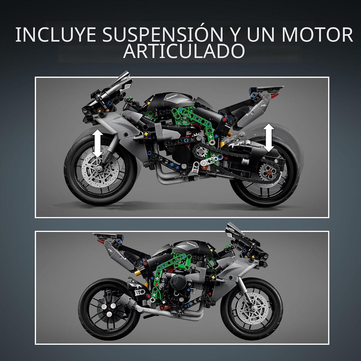 LEGO Technic Kawasaki Ninja H2R Moto Juguetes de Construcción para...