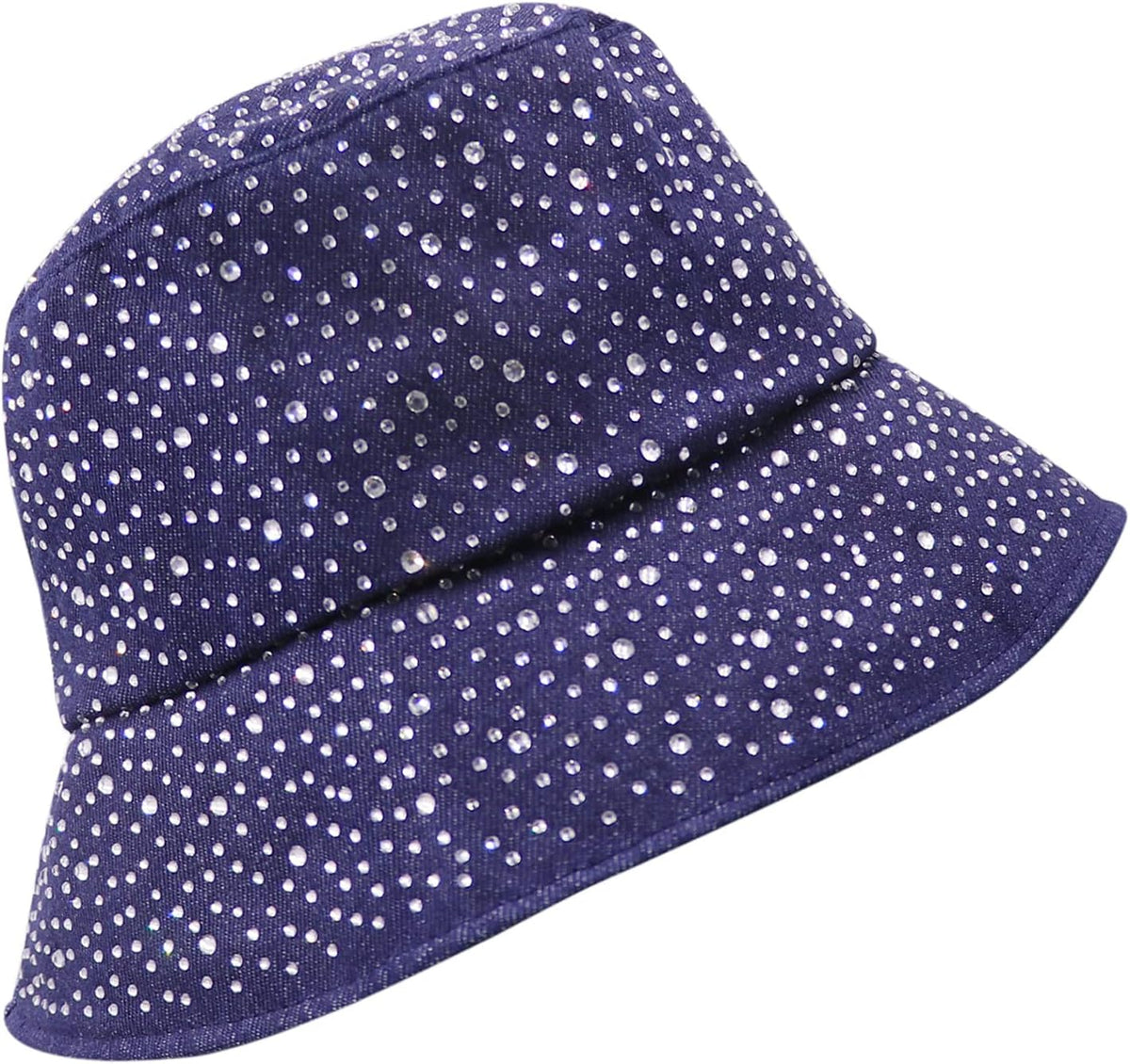 BOLLEY JOSS Sombrero de cubo brillante para mujer, sombrero de sol...
