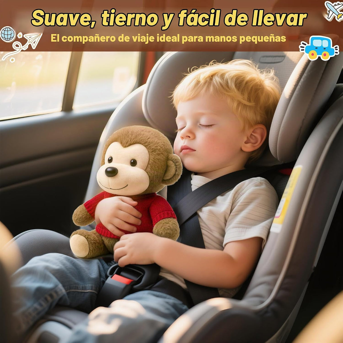 Destlife Mono de Peluche con 9 Prendas y Accesorios, 12 Pulgadas, N...