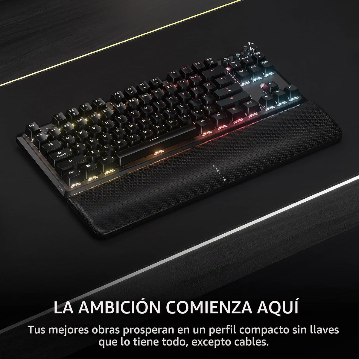 Corsair K70 CORE TKL Teclado Mecánico Inalámbrico RGB Tenkeyless pa...