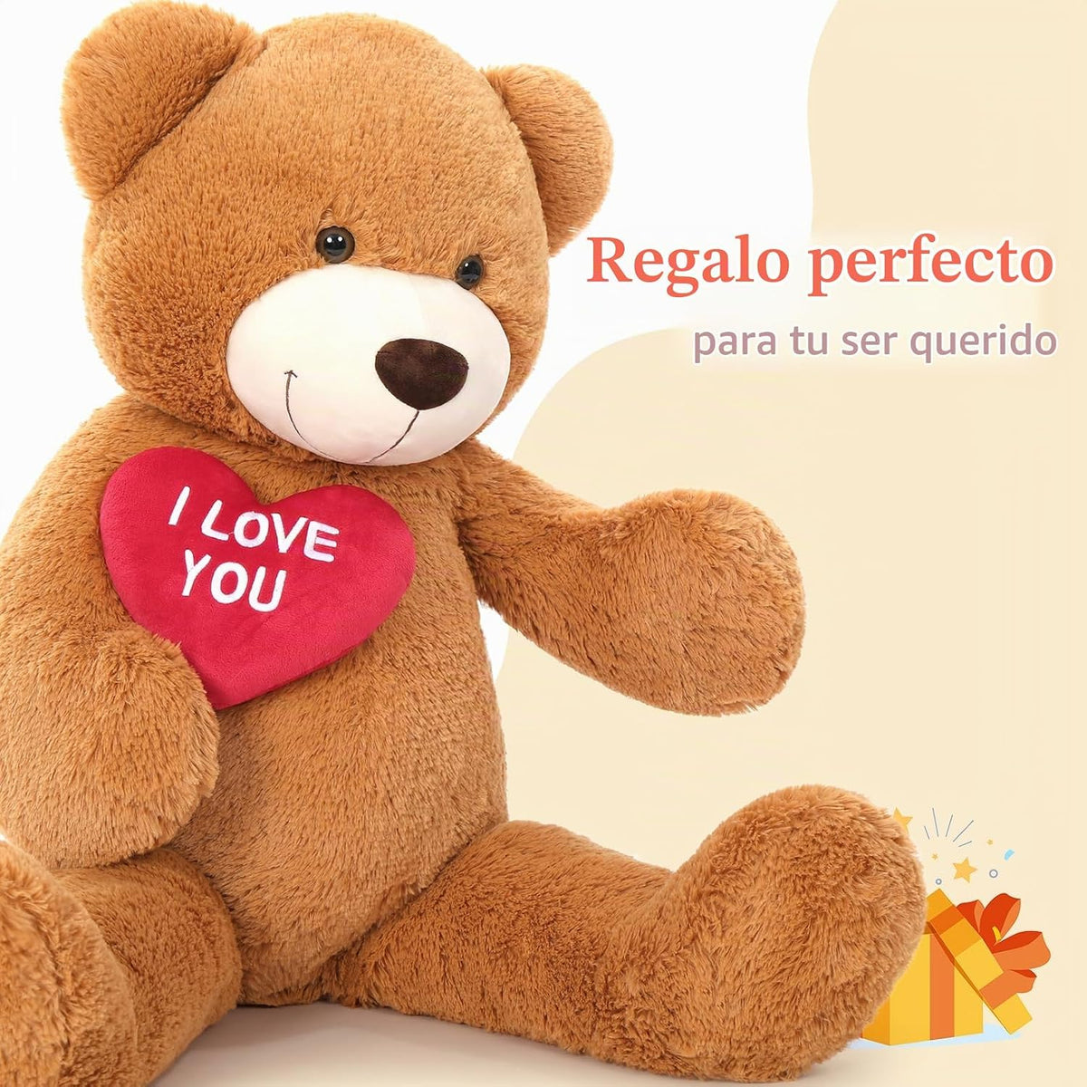 BENINY Osos de Peluche Gigantes de Corazón Rojo, Oso de Peluche Gra...