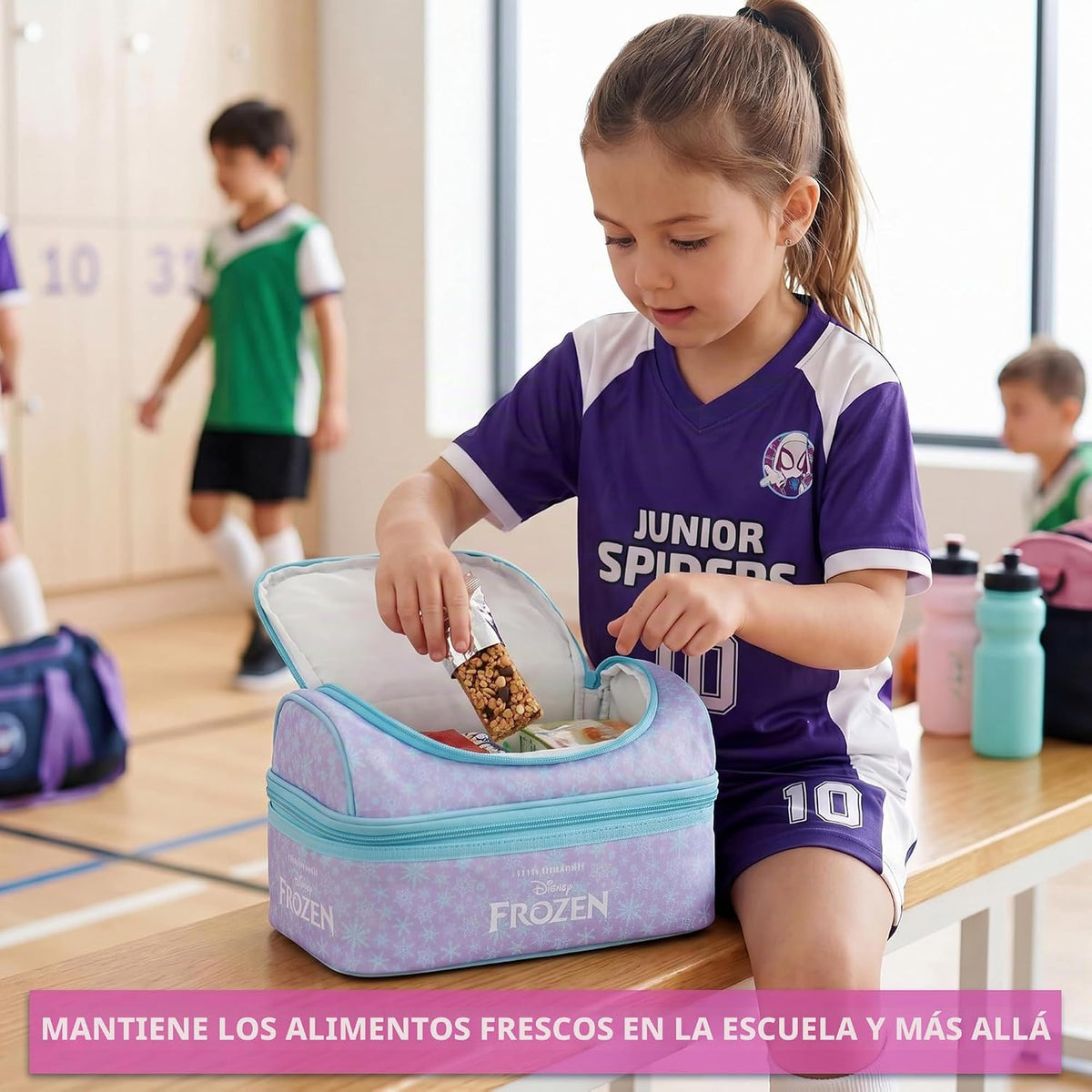 Get Trend Disney Frozen - Bolsa de almuerzo reutilizable con aislam...
