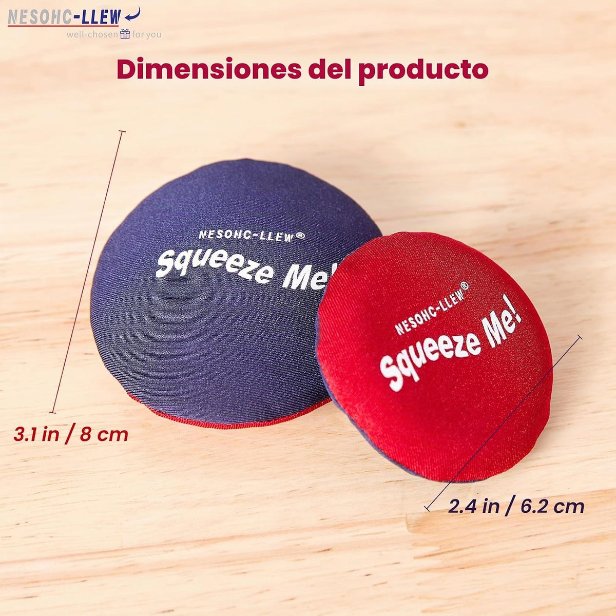 Juguete sensorial para apretar los dedos para adultos, almohadilla...