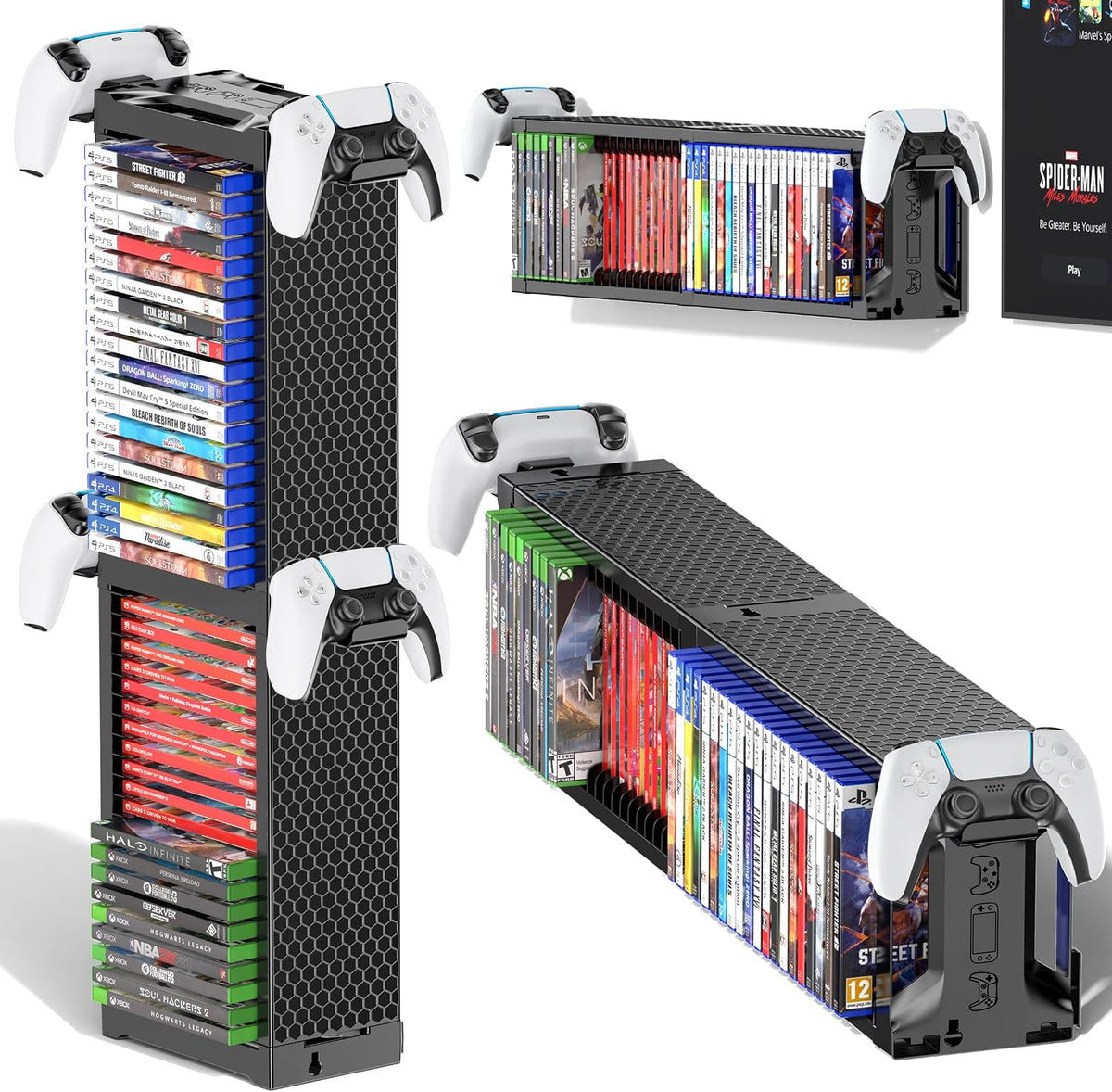 Kytok Torre Soporte de Almacenamiento Universal para Discos de Vide...