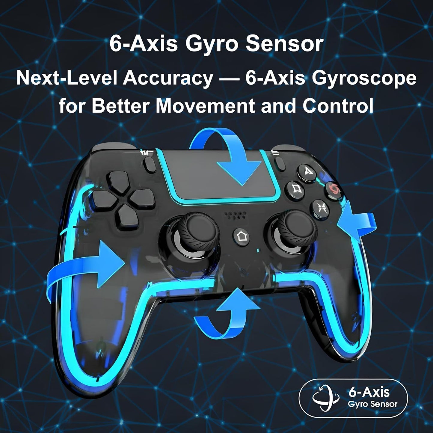 Controlador inalámbrico VioraTech para PS5 con joysticks de efecto...