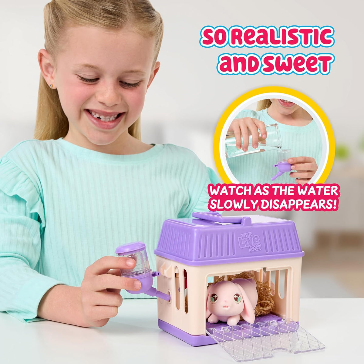 Little Live Pets Mama Surprise Minis Bunny, revela 2-4 bebés | Alim...