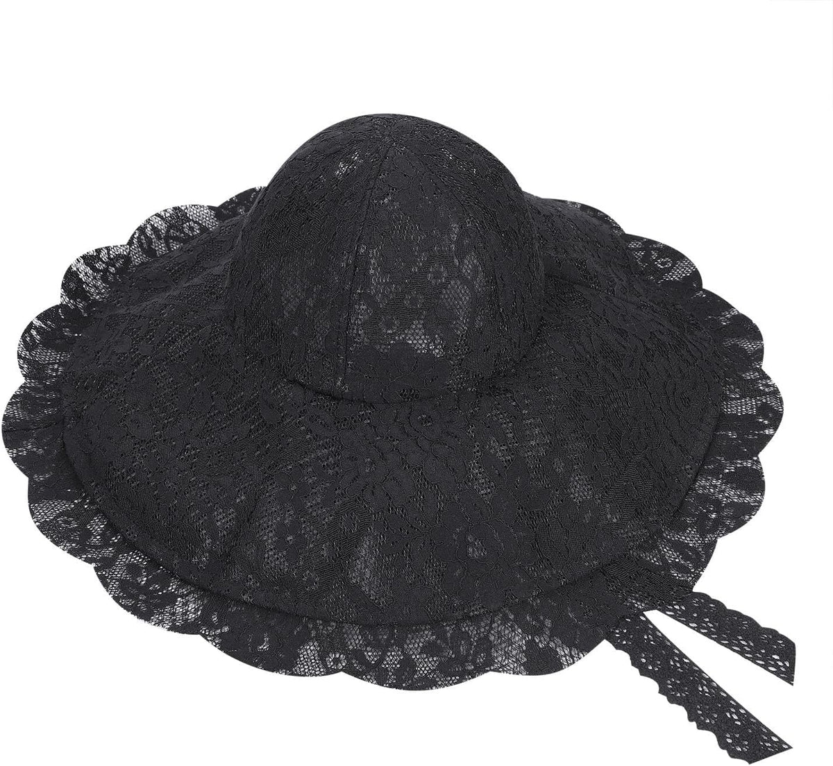 Sombrero de playa de encaje para mujer, sombrero de sol de ala anch...