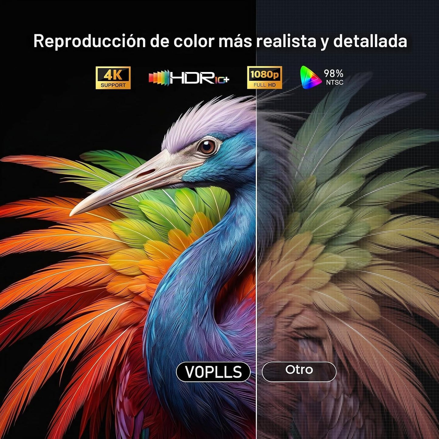 [4600 ANSI y ahora con Netflix] Proyector 4K con WiFi y Bluetooth,...